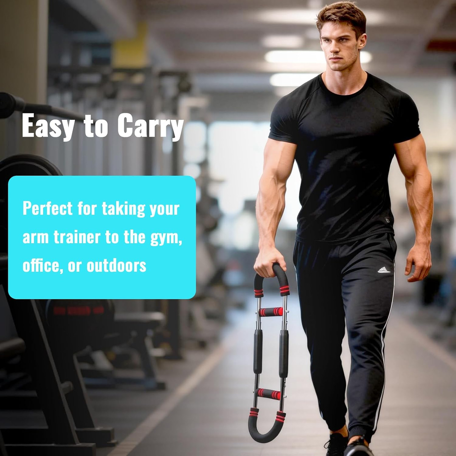 Twister Arm Exerciser, Adjustable Chest Workout Equipment for Men Women Home Gym