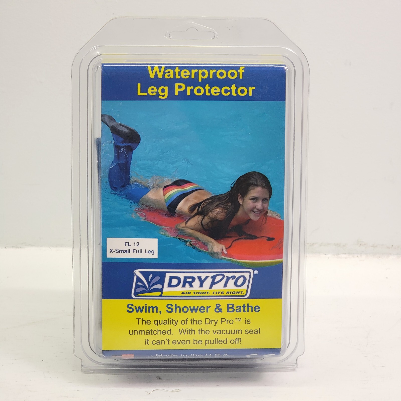 New Dry Pro Waterproof Leg Protector X Small Full Leg #FL 12 Swim Shower Bath