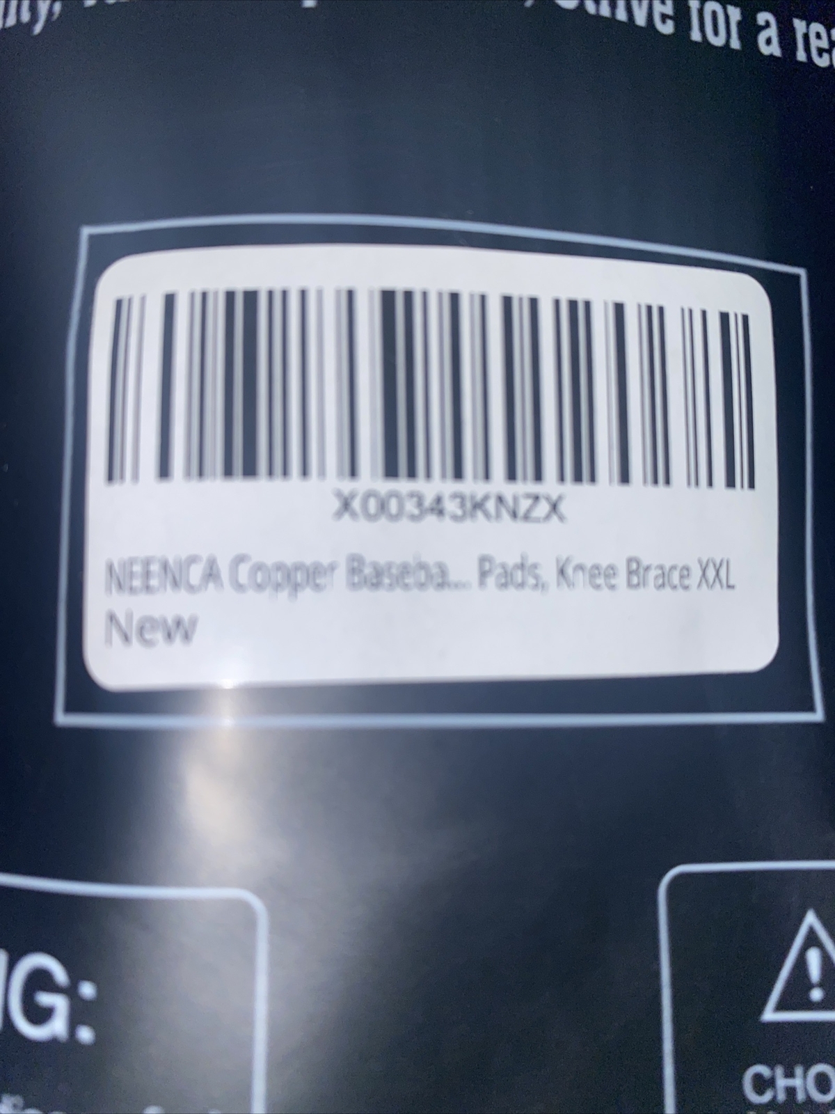 NEECA COPPER BASEBALL PADS KNEE BRACE XXL