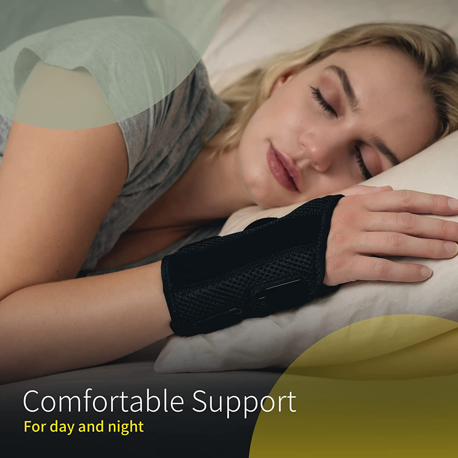 Wrist Hand Brace Night Support With Bone Splint Carpal Tunnel Sprain Arthritis