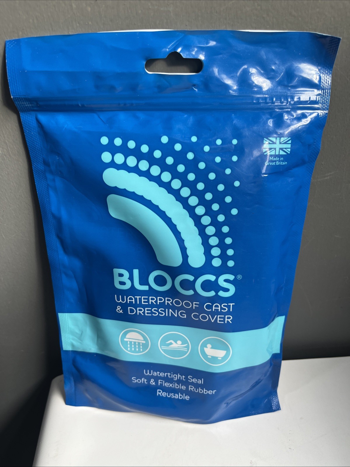 Bloccs Waterproof Cast & Dressing Cover Child Full Arm Sz Large Brand New Works