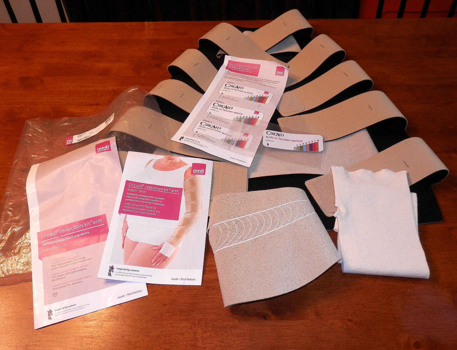 Circaid Reduction Arm Kit & Hand Wrap X-Wide Long Lymphedema Compression Sleeve