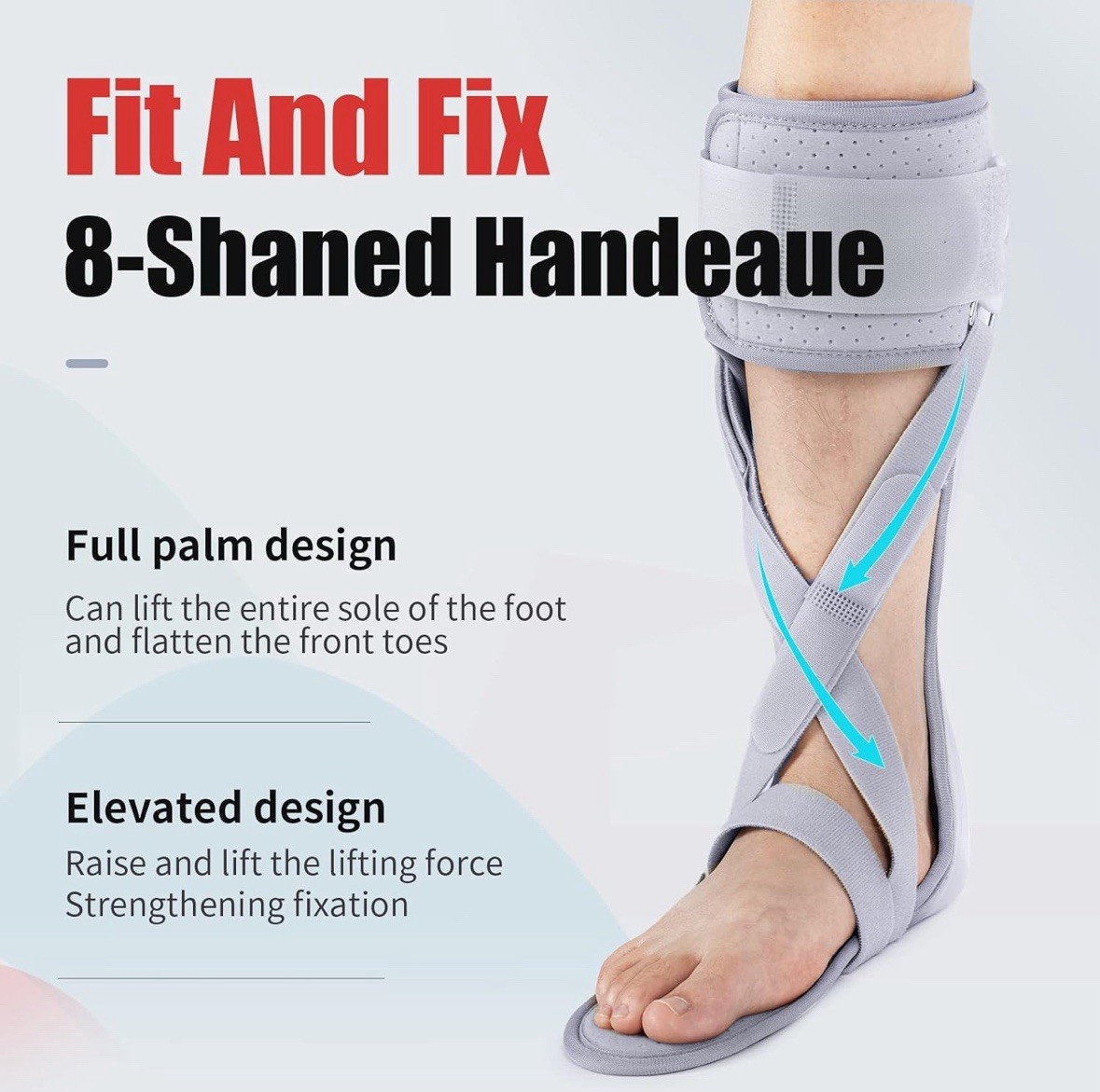 Medical AFO Foot Drop Brace – Drop Foot Braces for Walking – AFO Brace Size:XL