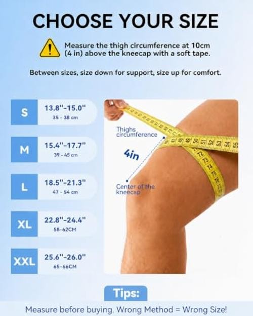 Medical Knee Brace for Women & Men,Knee Support with Side Medium Black