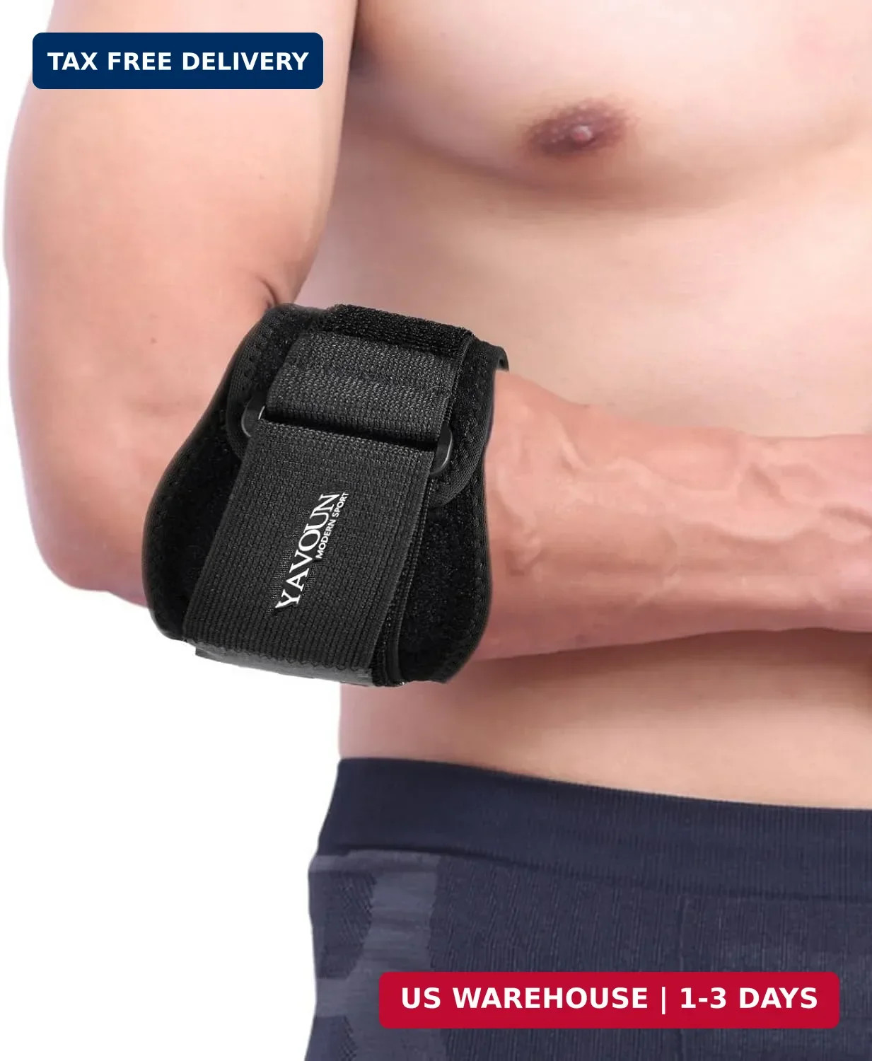 Forearm Wraps for Pain, Tennis Elbow Brace Tendonitis Treatment, Adjustable Elbo
