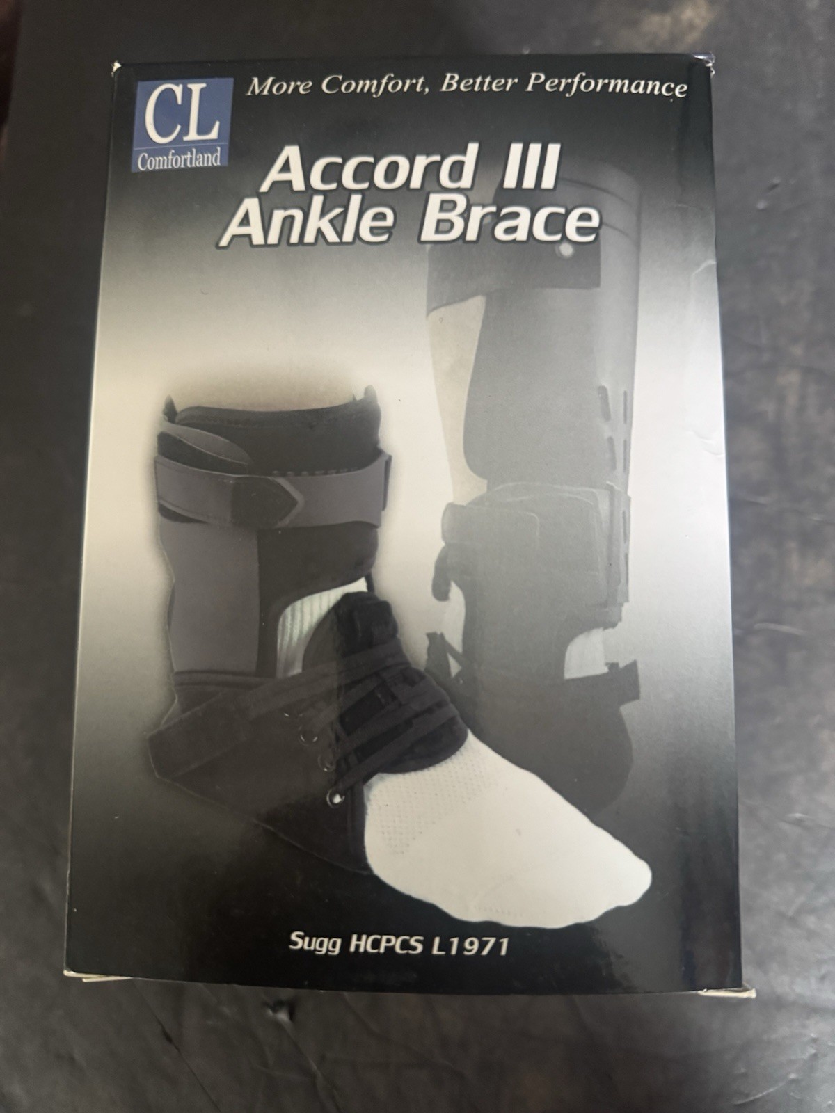Comfortland Accord III Ankle Brace, Black (Right – SMALL) CL-301-2-R New In Box