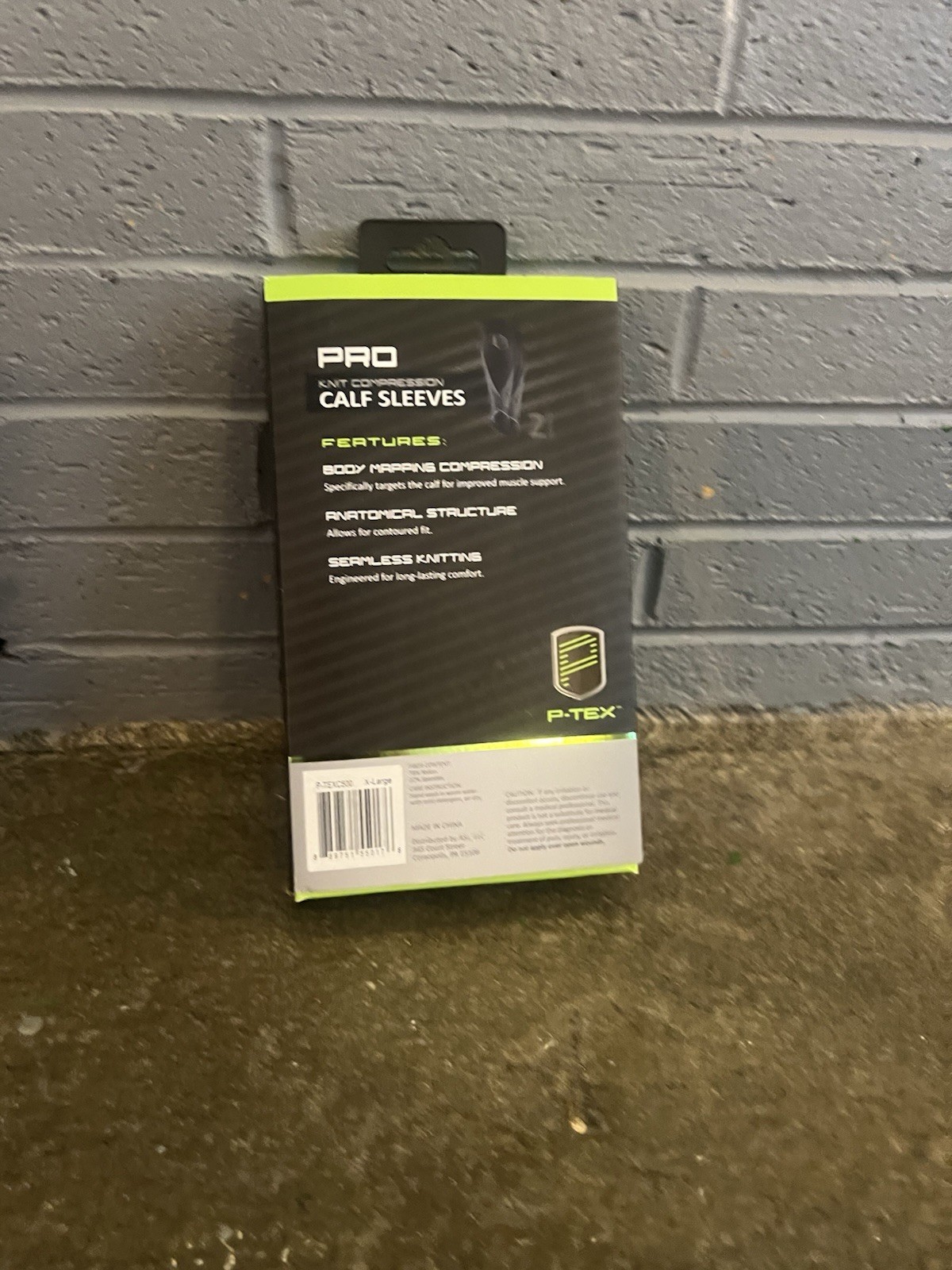 P-TEX ** PRO KNIT COMPRESSION CALF SLEEVES **P-TEXC500**XL New 17.75-19.25 In