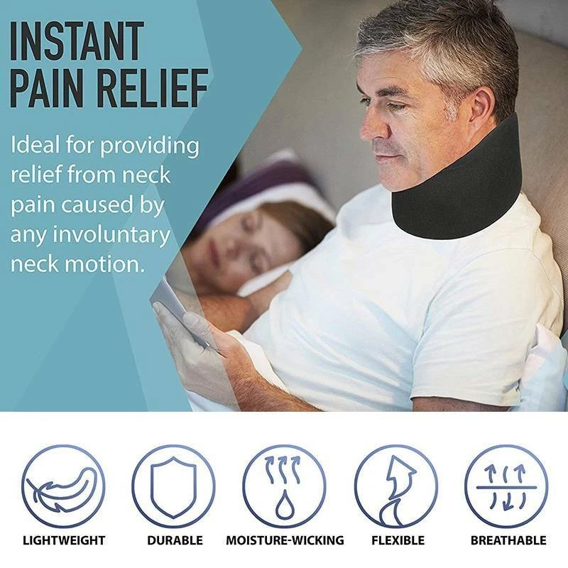 Adjustable Neck Brace Support Wrap Soft Foam Cervical Collar Neck Pain Relief