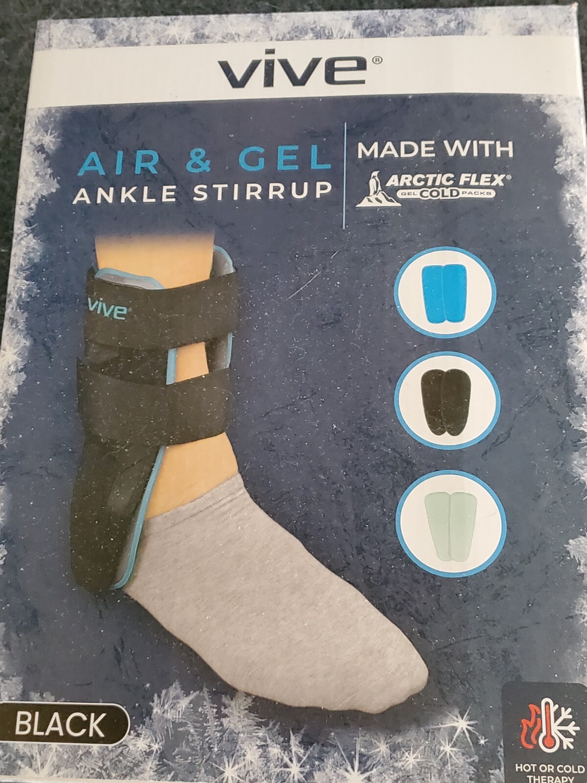 ankle brace stirrup NEW Vive hot and cold therapy