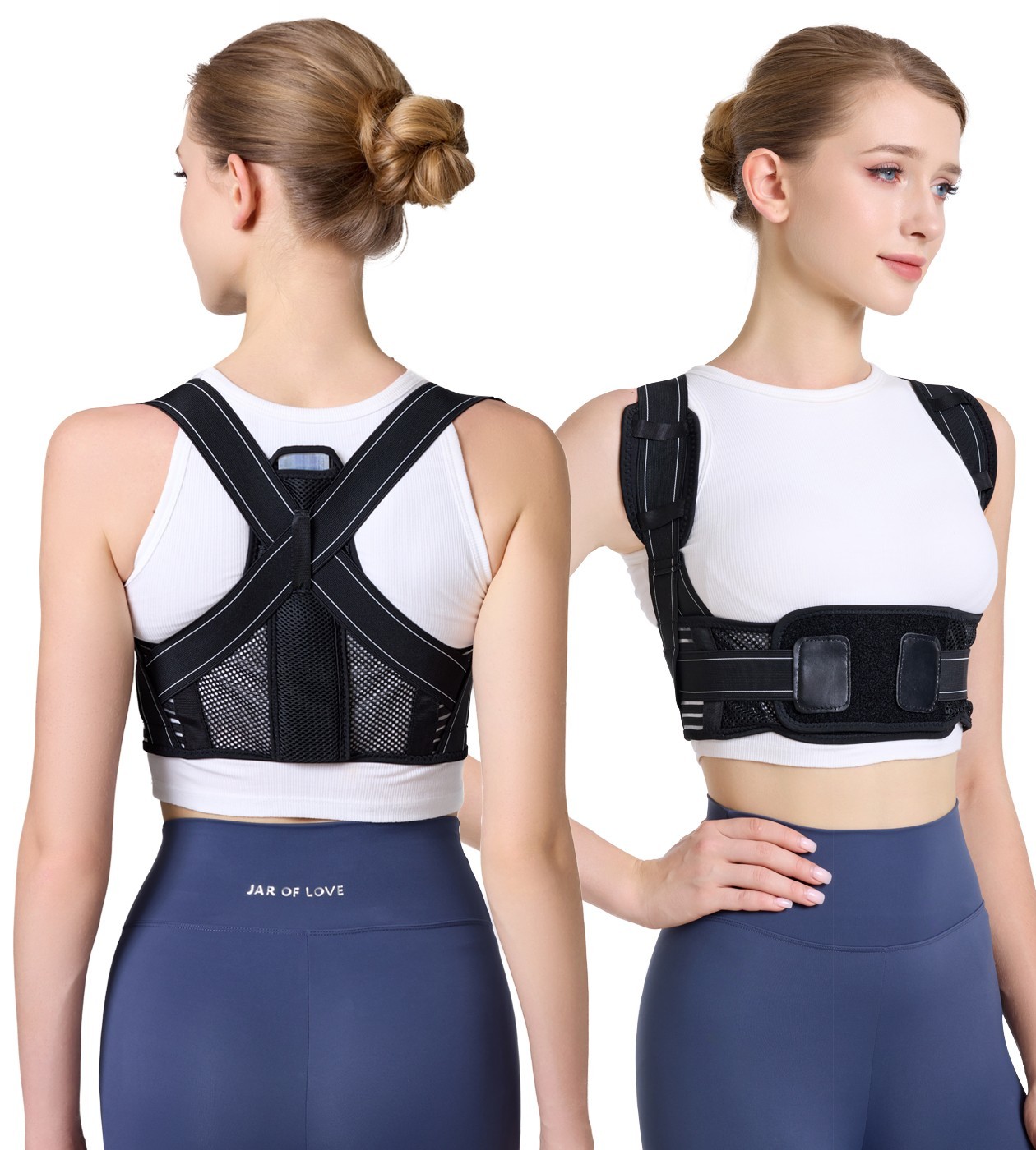 Posture Corrector for Women Comfortable Upper Back Brace Device (Open) New