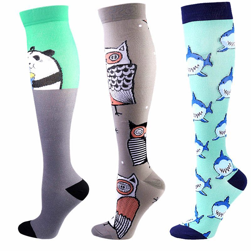 Cute Animal Socks – Running Medical Edema Varicose Veins Compression Women Sock