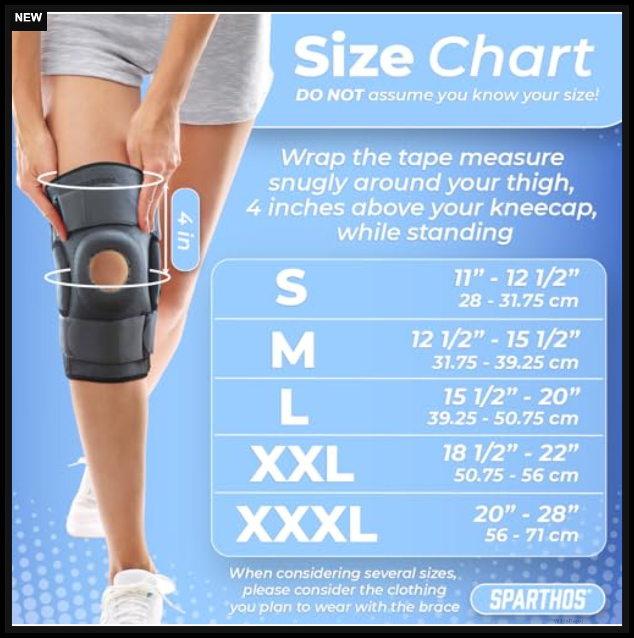 Knee Brace for Meniscus Tear Support Large Gray Black Adjustable Hinged Open