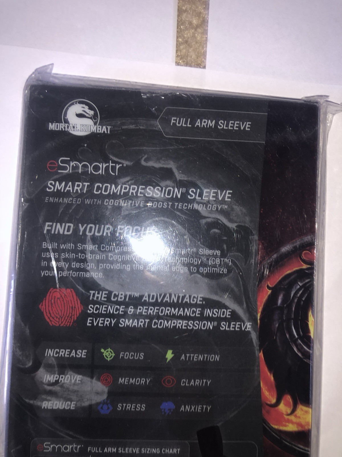 eSmartr Built For Performance Mortal Combat Smart Compression Sleeve XL – NEW