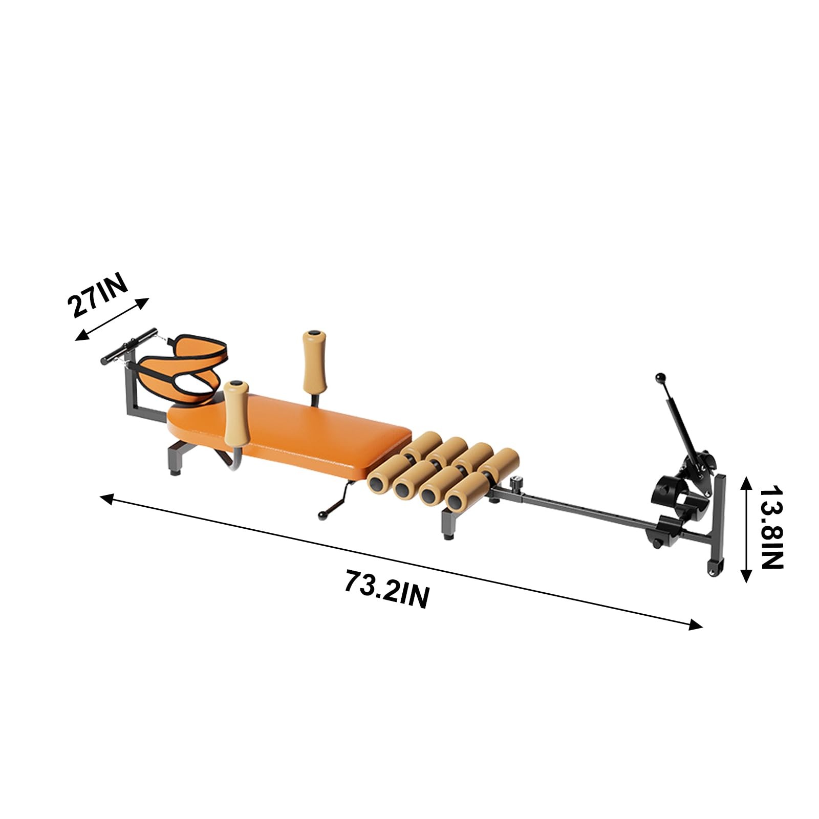 Massage Traction Bed Table, Cervical Lumber Spine Back Stretcher Traction Bed fo