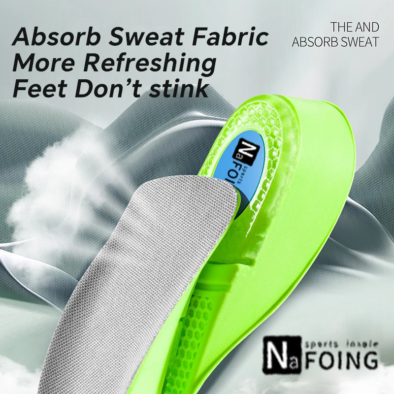 Memory Foam Height Increase Insoles for Men Women Shoes Flat Feet Arch Support O