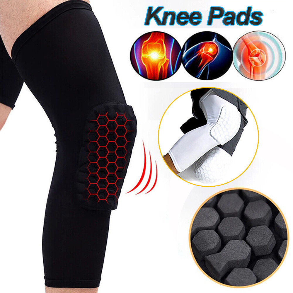 Compression Long Sleeve Support Leg Knee Pad Brace Sports Pain Guard Men & Women