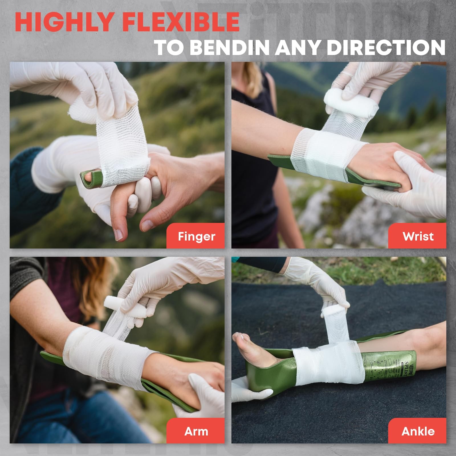 VLITEPRO First Aid Splint,36″ X 4.3″ Medical Tactical Field 2pack