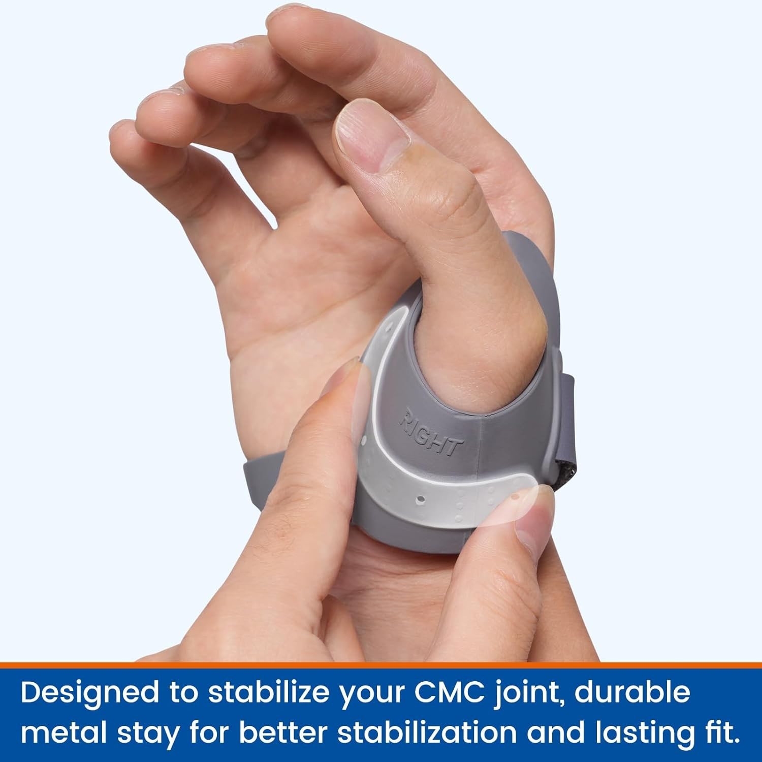 Thumb Brace for Right Hand Medium CMC Joint Arthritis Pain Relief Adjustable Fit