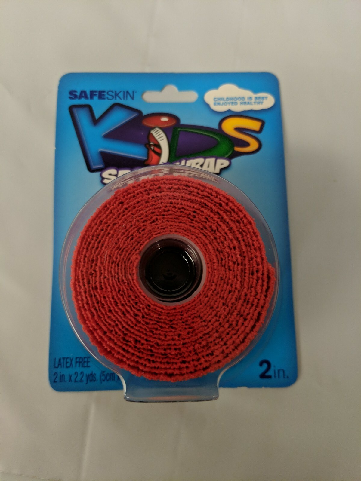 NEW SafeSkin Kids Sport Wrap 2in. Latex Free. 4 rolls/22 yds per roll