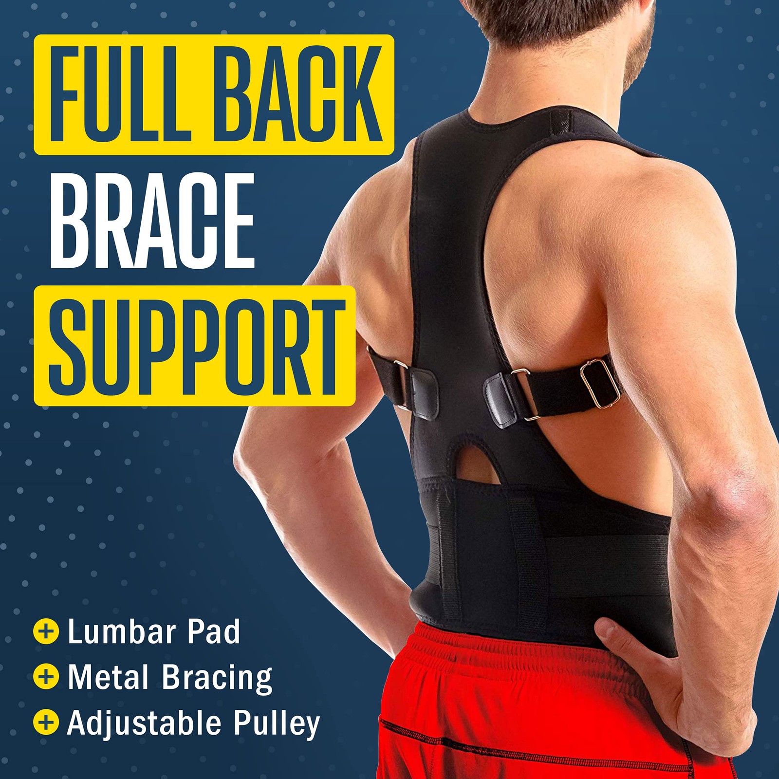 FlexGuard Posture Corrector for Women and Men – X-Large (Pack of 1), Black