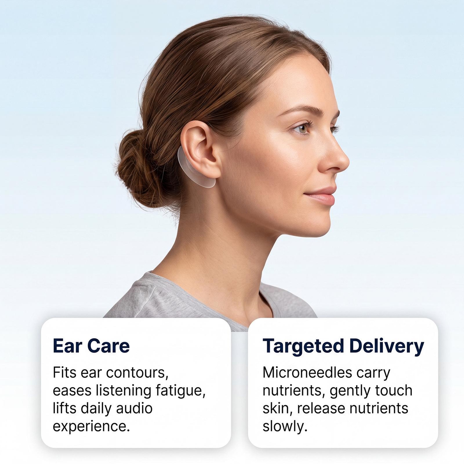 Hearing Repair Microneedle Patch 7-Piece Natural Fast-Acting Soothing Nourishing