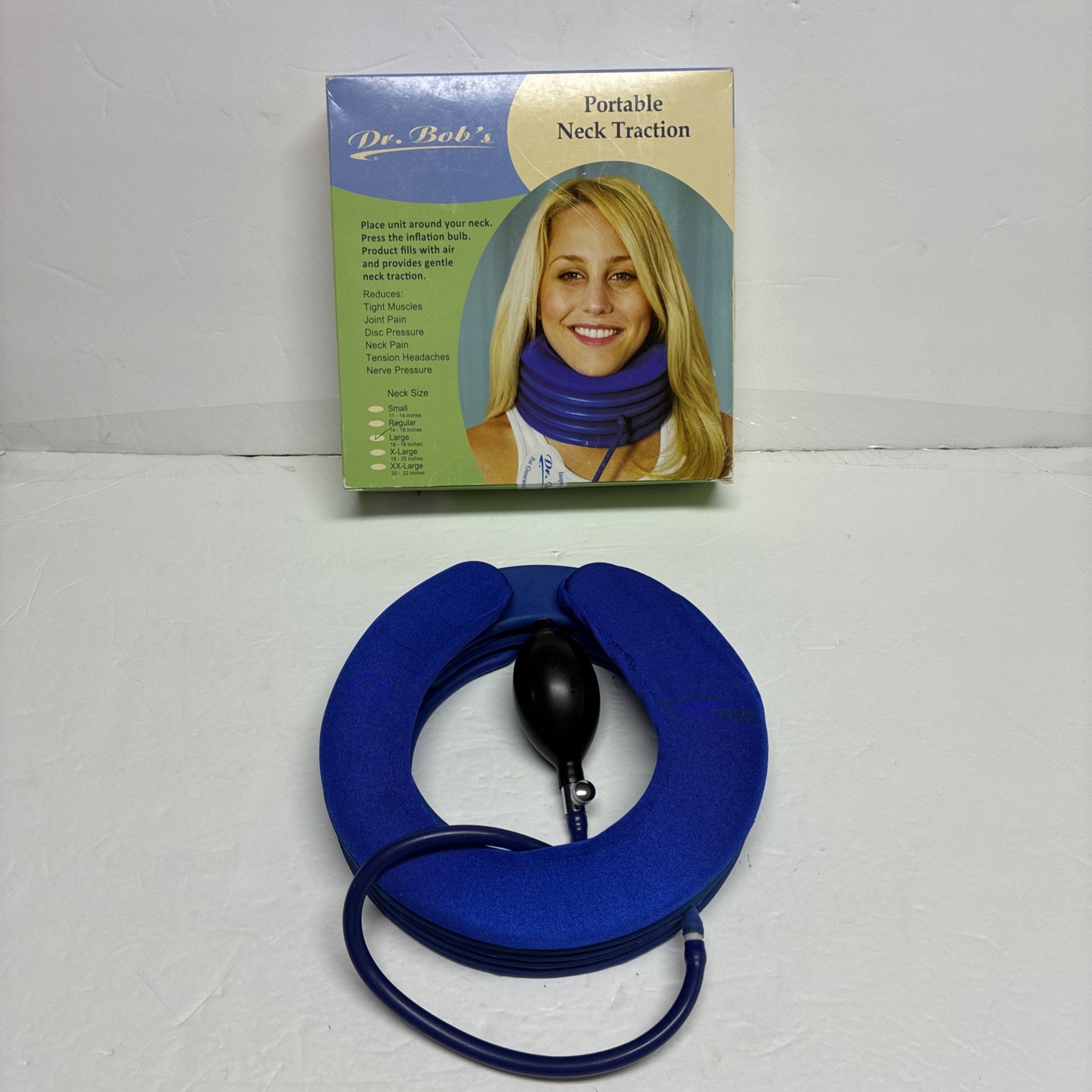 DR. BOB’s Portable Inflation Neck Traction-Open Box-Size Large