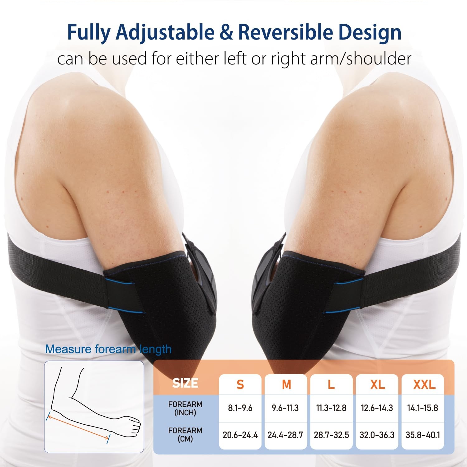 Duluxe Shoulder Immobilizer Arm Sling – Medical Sling with Adjustable Shoulde…