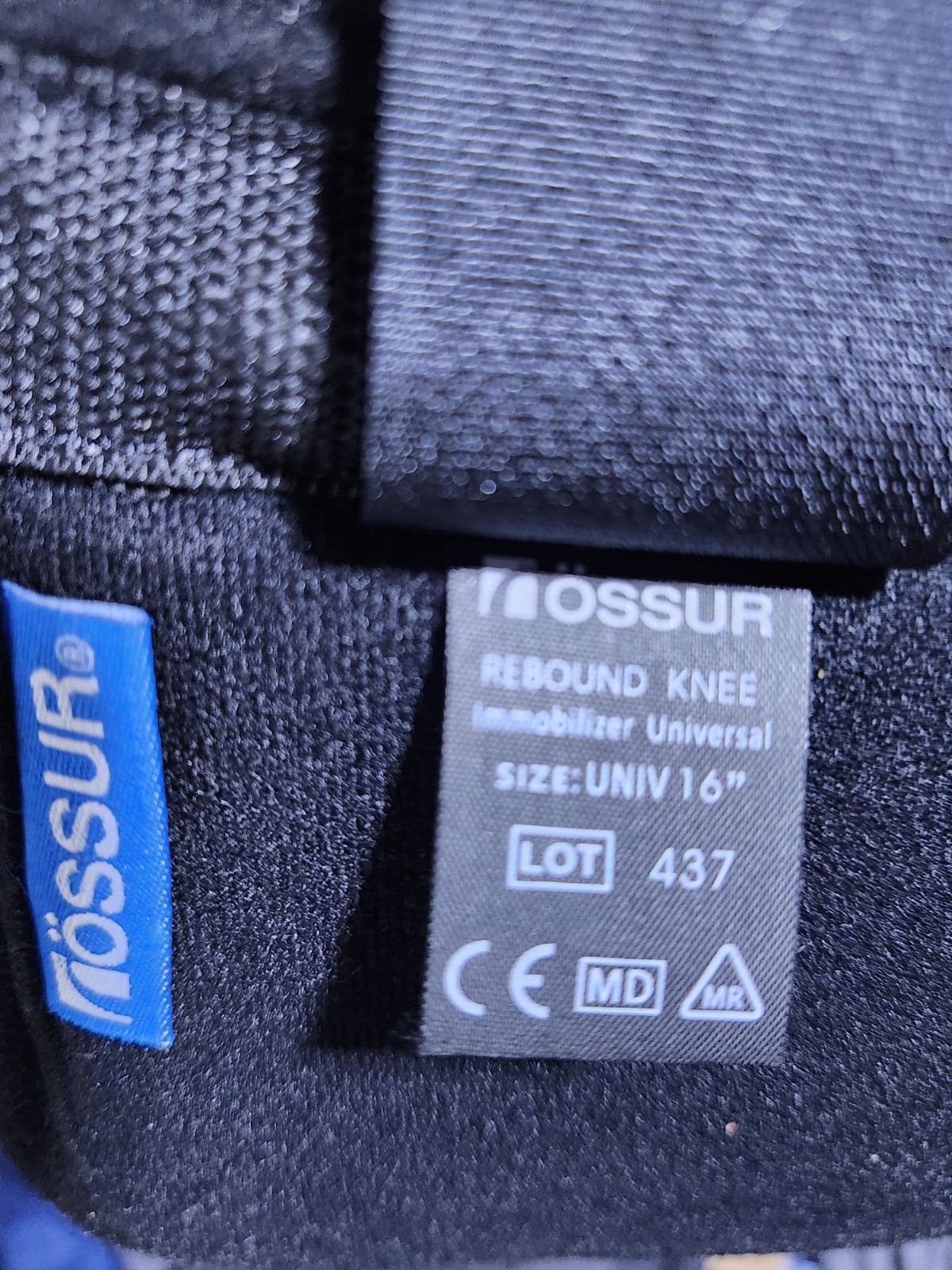 Ossur Rebound Knee Immobilizer Universal 16″ Lot 342 Brace Padding