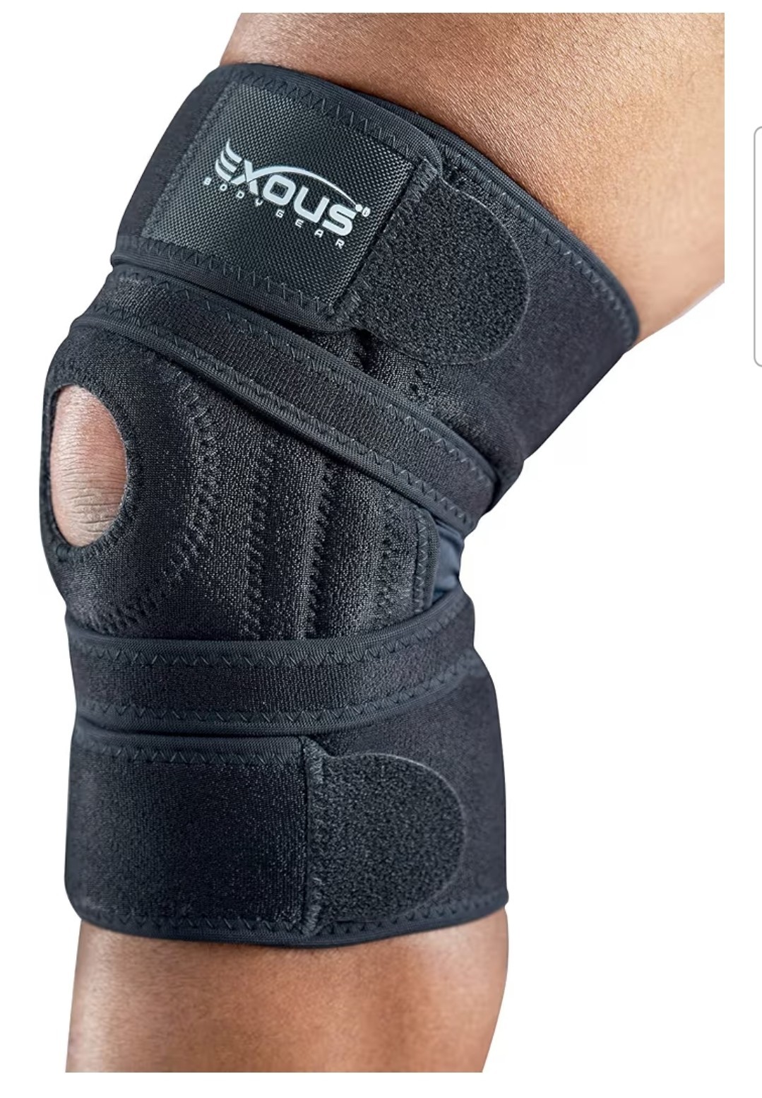 EXOUS EX-701 Adjustable Knee Brace Black One Size