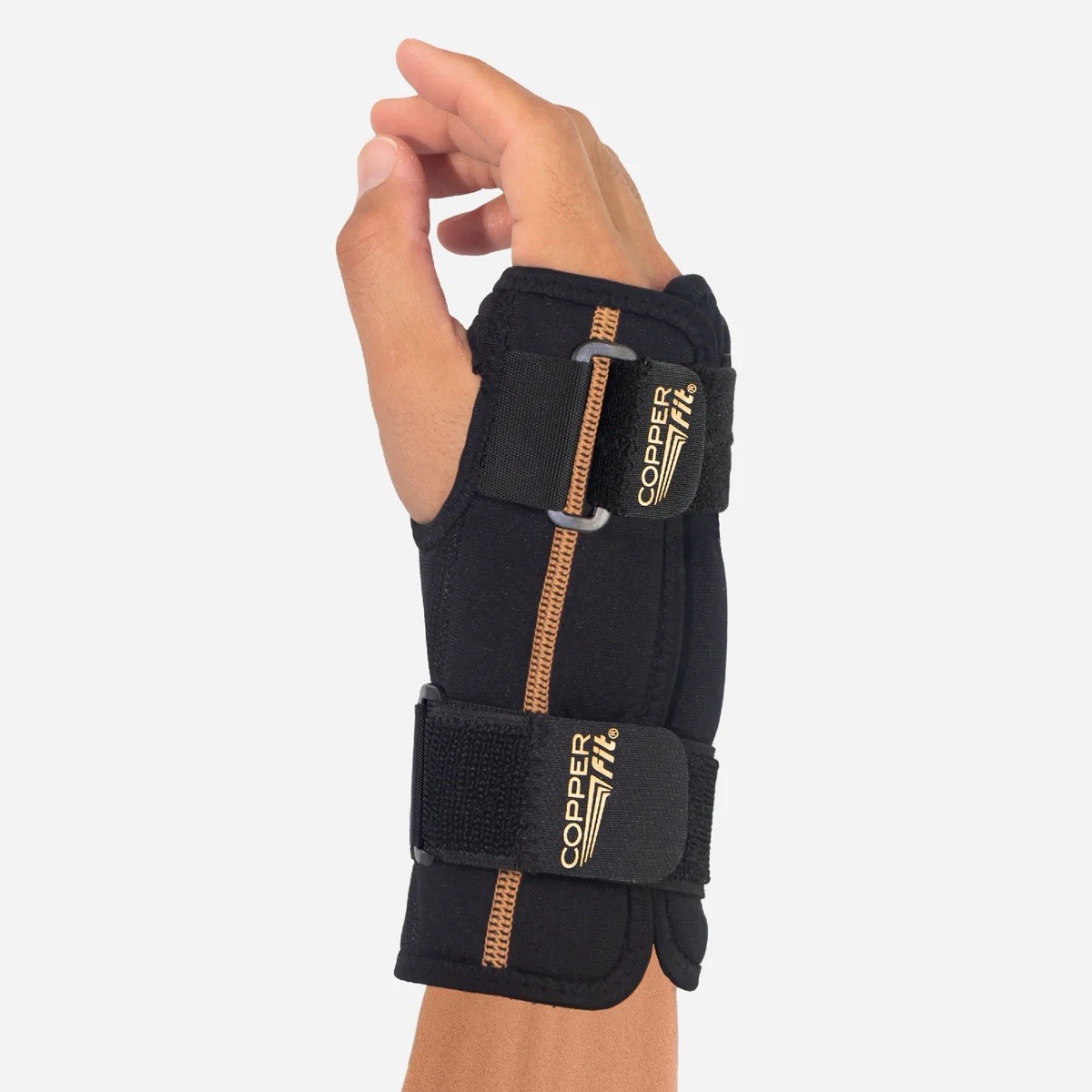Copper Fit Rapid Relief Stabilizing Wrist Brace Hot Cold Therapy Blk O/S Unisex