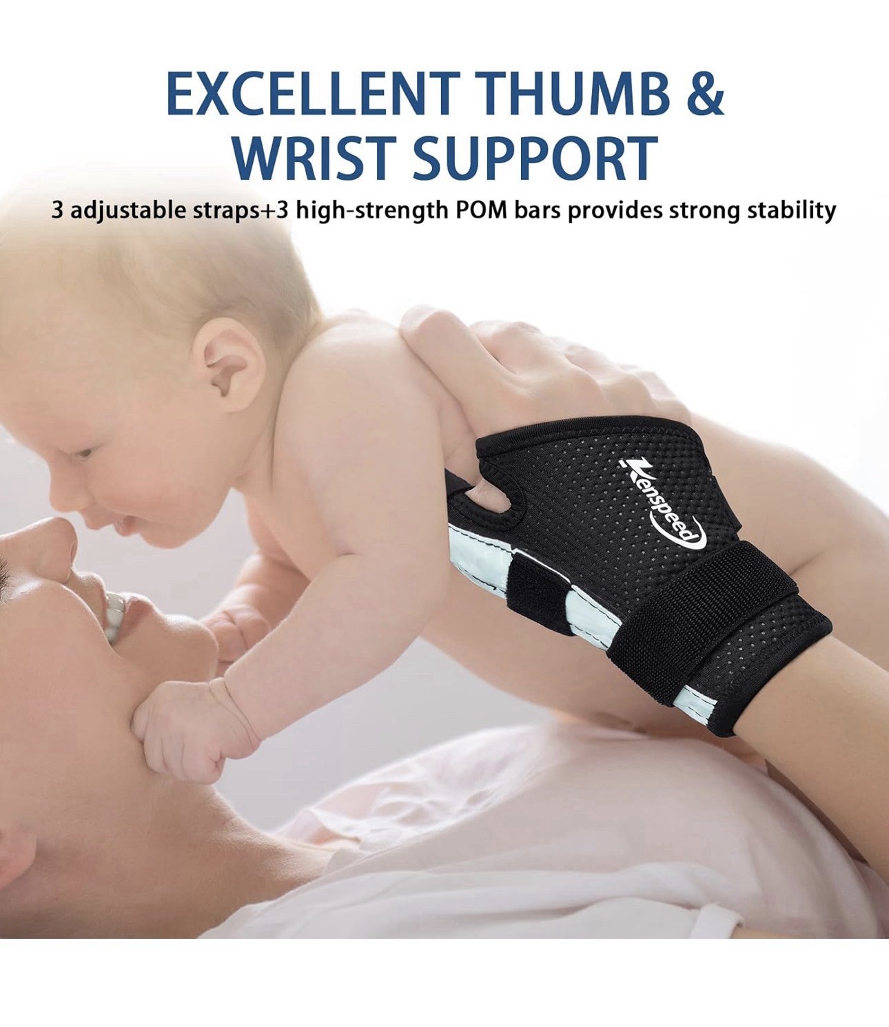 Kenspeed Wrist & Thumb Brace Left Hand Carpal Tunnel Wrist Brace Night Support T
