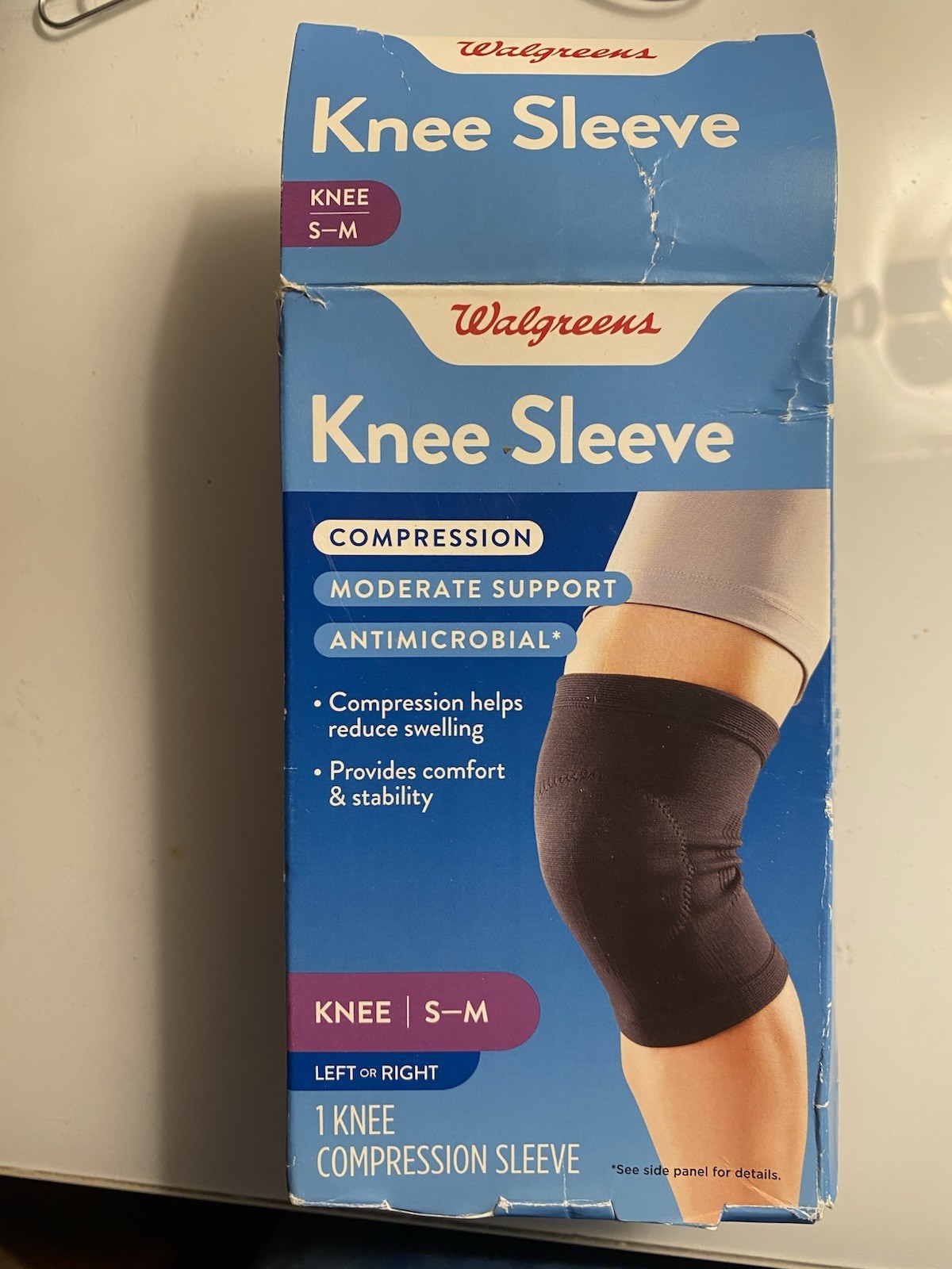 Walgreens Knee Sleeve, Moderate Compression Support, S/M