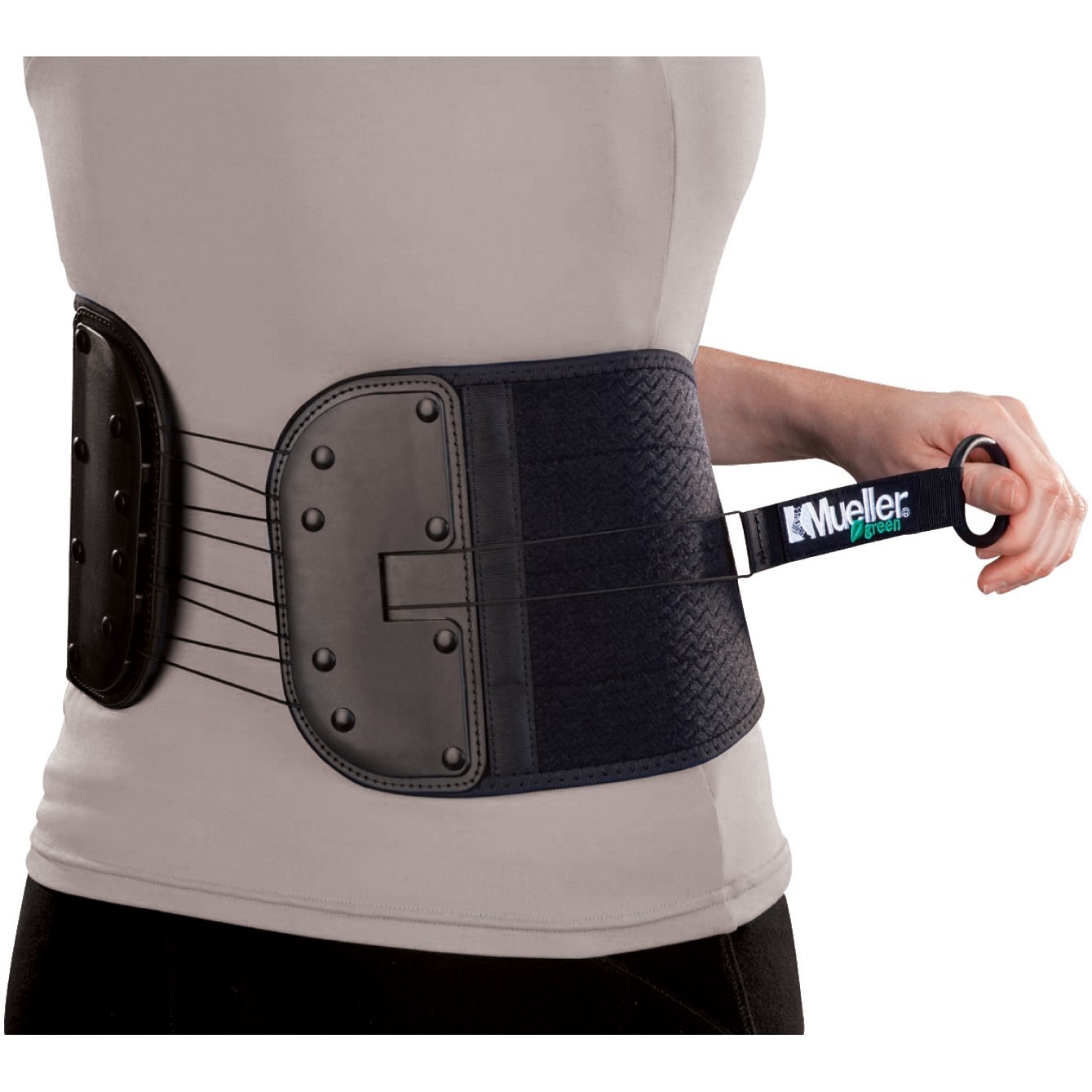 Mueller Green Back & Abdominal Support: Back and Abdominal Support (Black)
