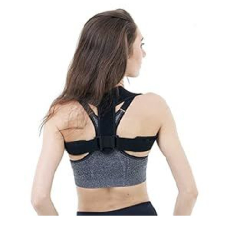 New HLOES Posture Corrector Adjustable Upper Back Brace Support Pain Relief