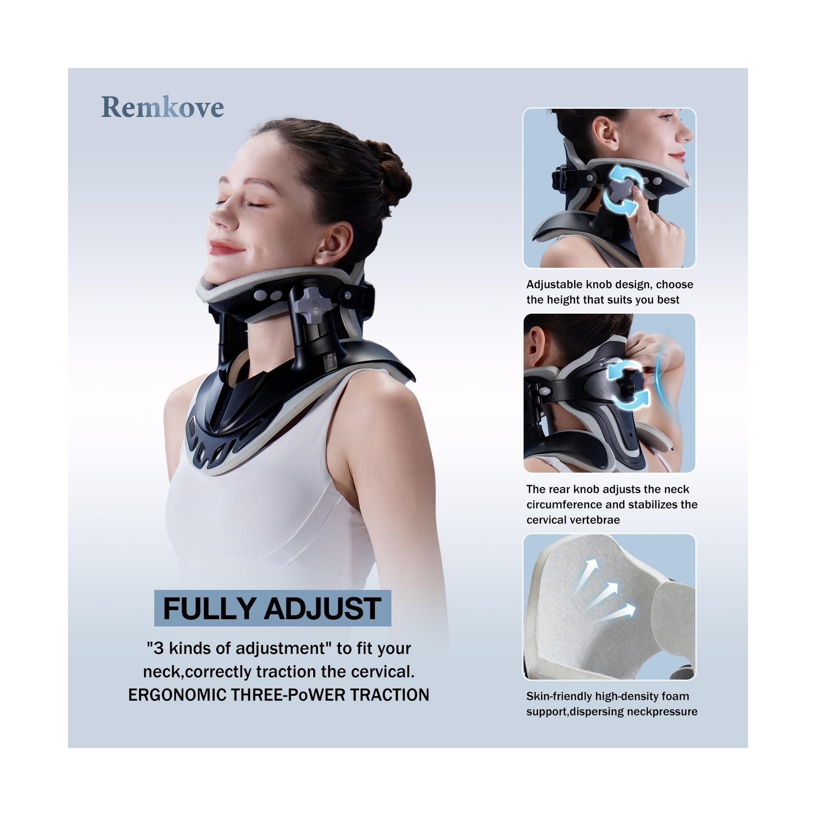 Neck Stretcher Cervical Traction, Adjustable Neck Traction Device, Neck & Sho…