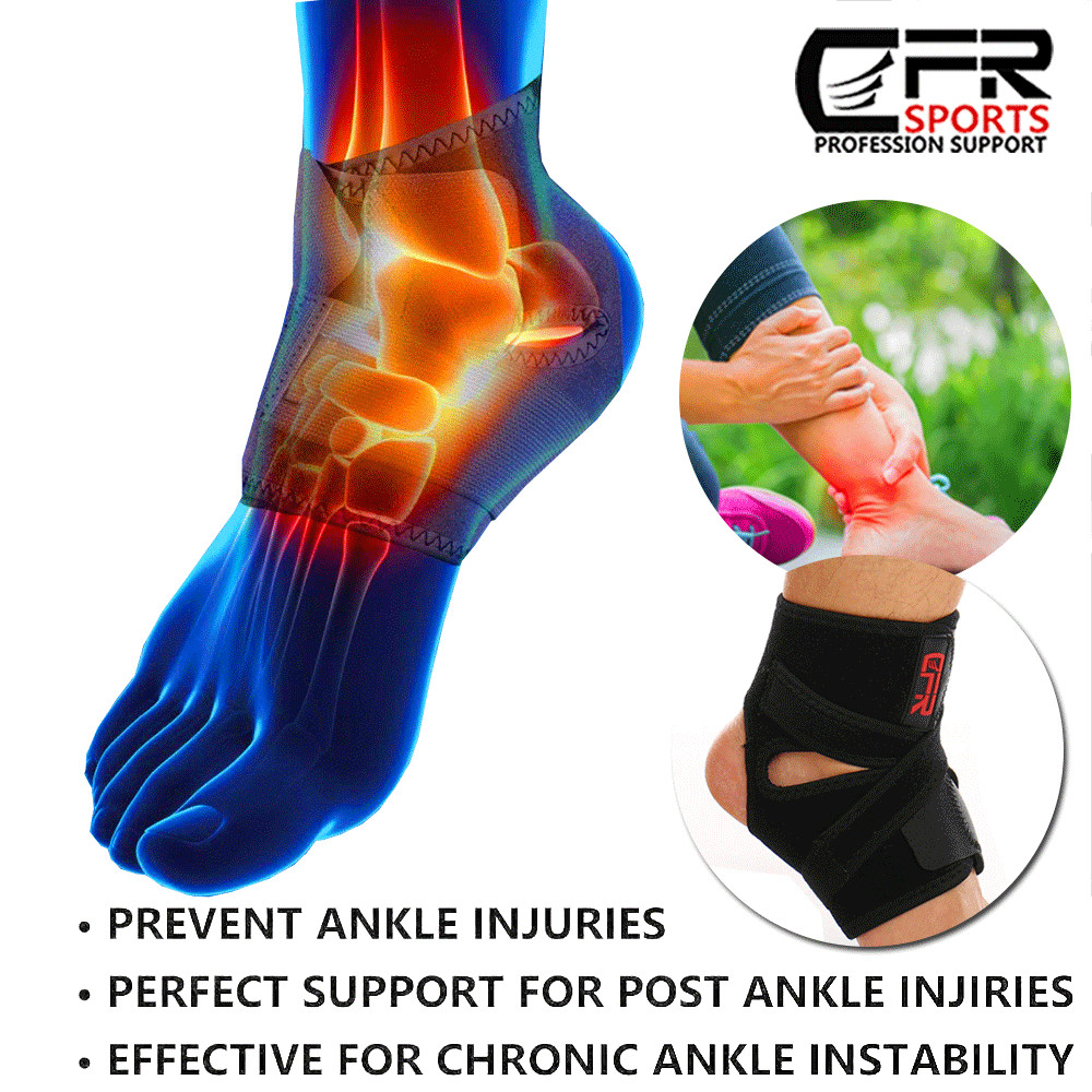 Ankle Brace, Breathable Adjustable Compression Foot Drop for Ankle Pain Relief