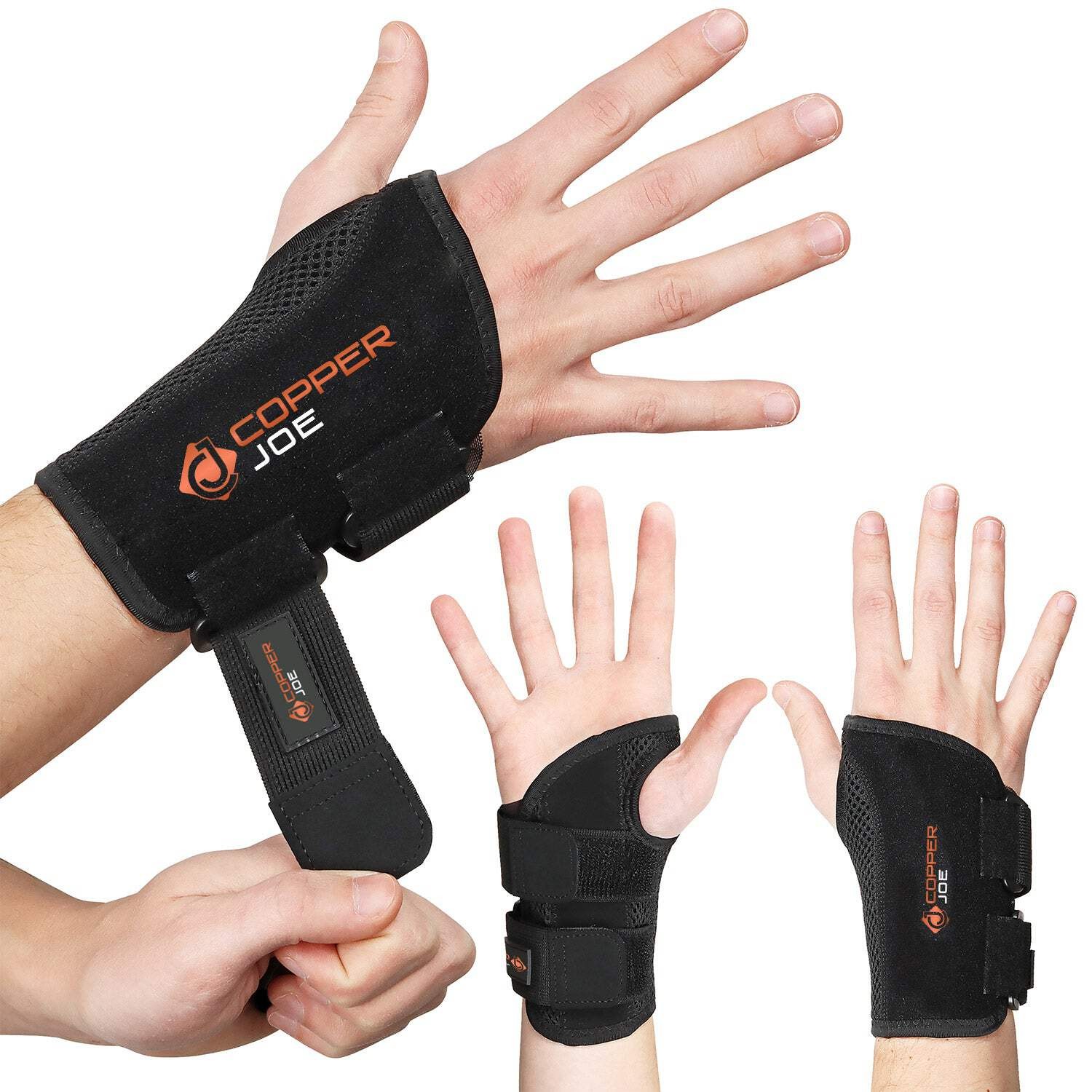 Copper Joe Wrist Brace Copper Carpal Tunnel Arthritis Tendonitis Men Women