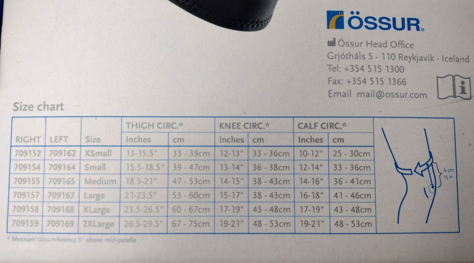 Ossur Form Fit Hinged Pull-On Lateral Right Knee J Brace, Medium – NEW!
