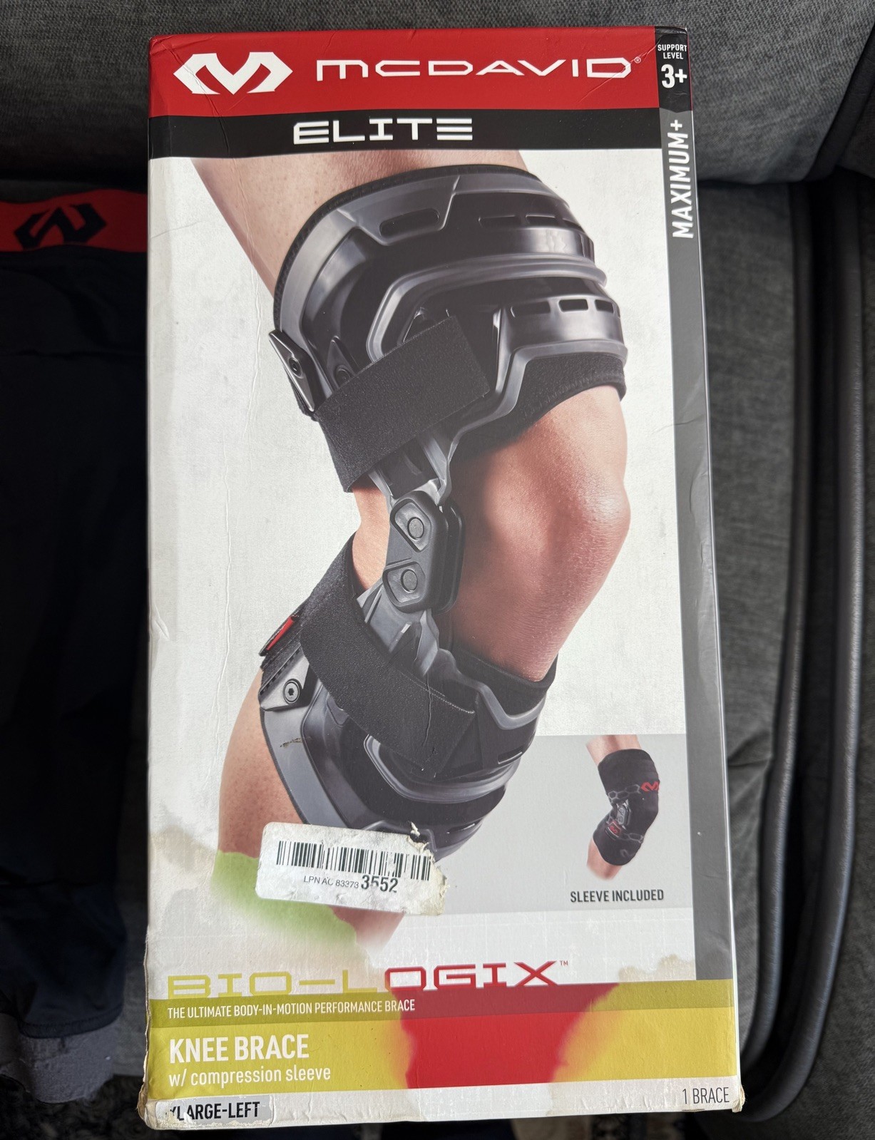 McDavid Elite 4200 Bio-Logix Knee Brace Level 3+ W/Sleeve 2XL Left Knee