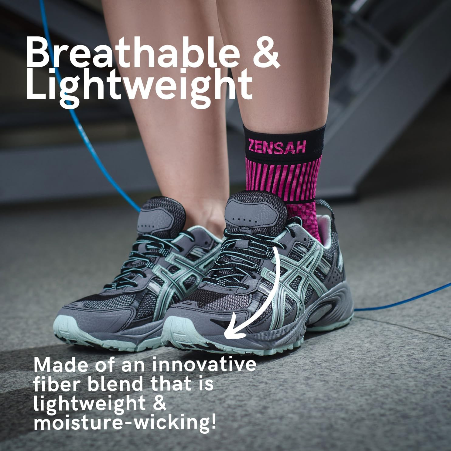 Zensah Ankle Support – Compression Ankle Brace – Running, Soccer, Sports – Ankle