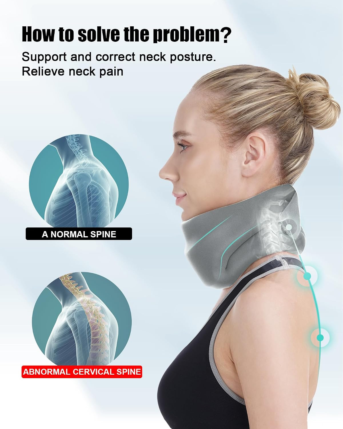 Neck Brace for Sleeping – Cervical Collar Relief Neck Pain and Neck Support Soft