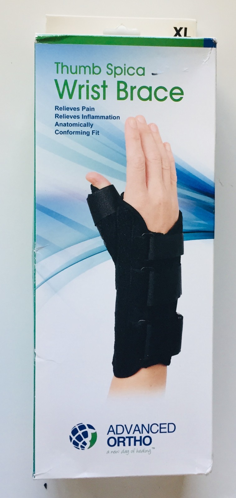 ADVANCED ORTHO Thumb Spica Wrist Brace Comfortable Fit/Left (XL)178-R