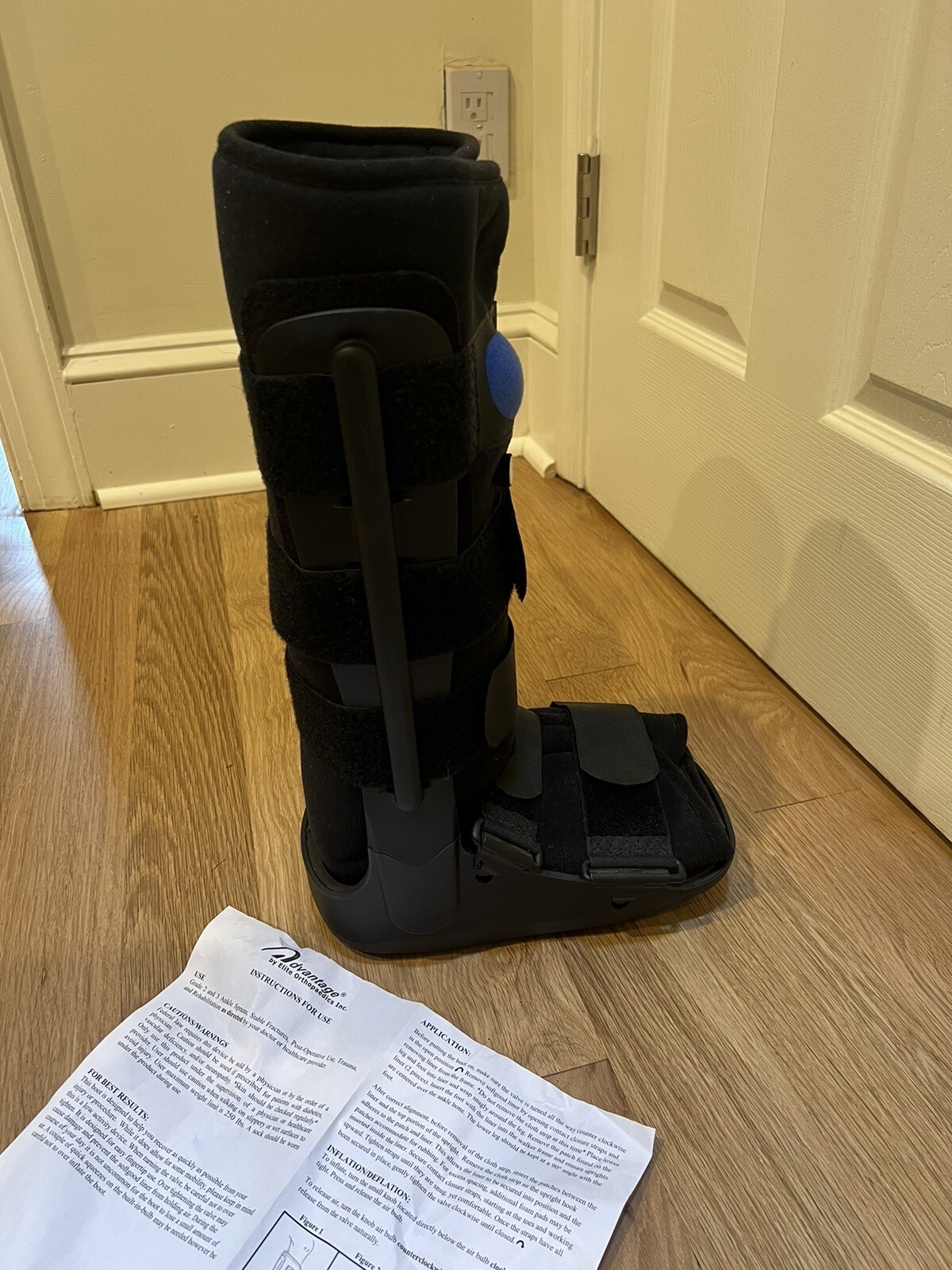Orthopedics Air Walker Fracture Tall Boot, Small – Black
