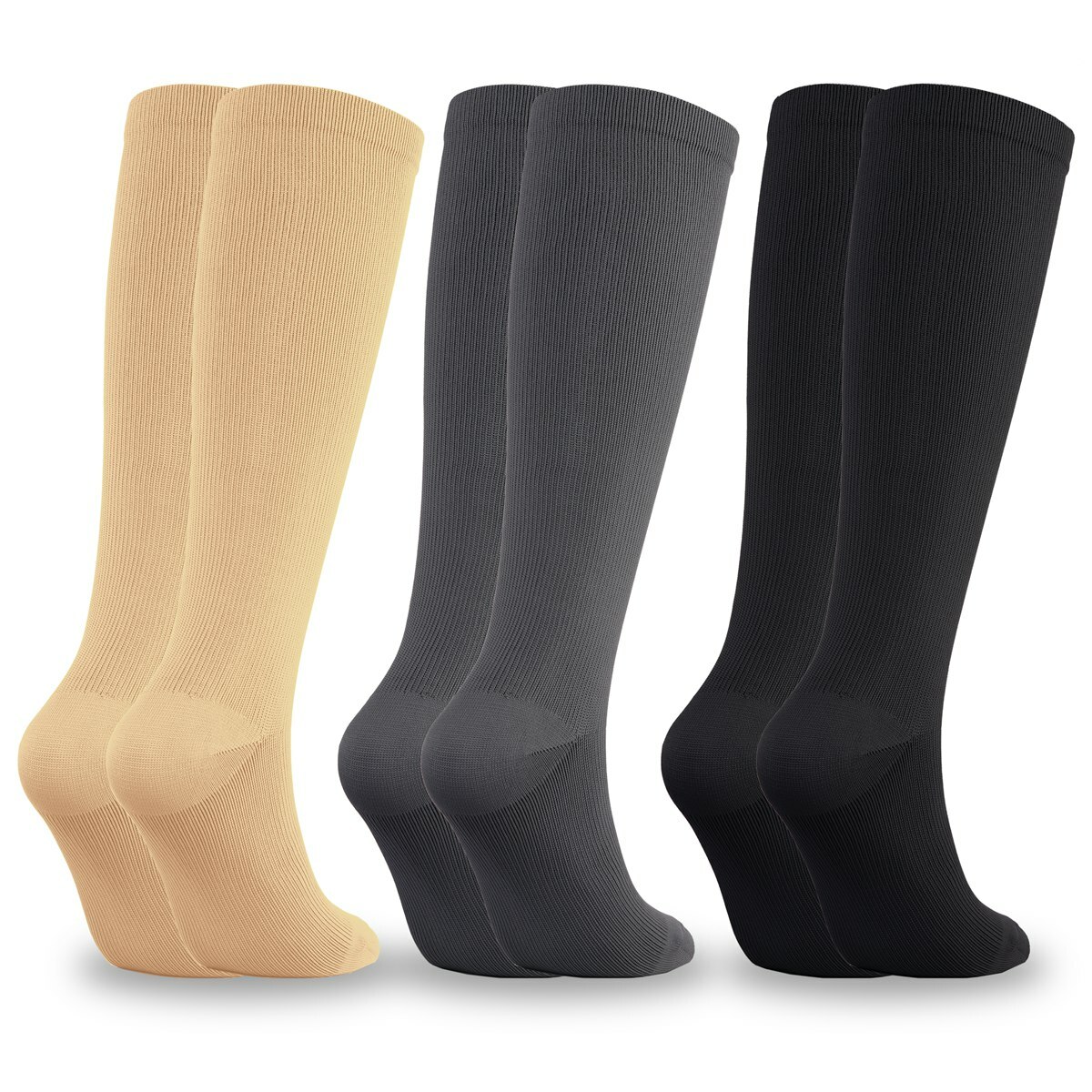 Extra Wide Medical Compression Socks Leg Swelling Circulation For Men Women Sock