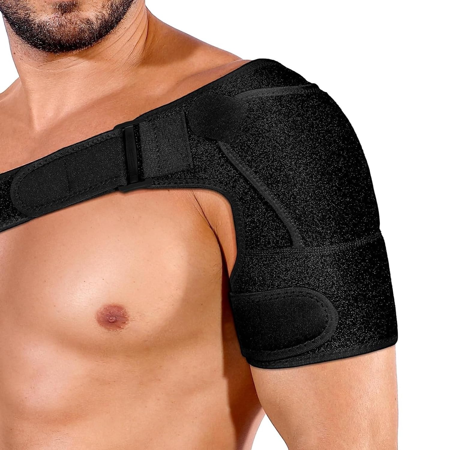 Torn Rotator Cuff Compression Shoulder Brace – Adjustable Arm Sling & Immobil…