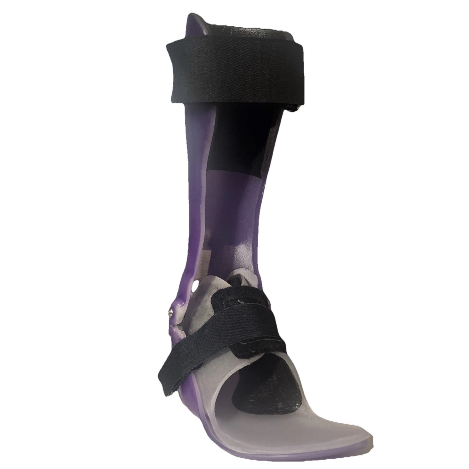 AFO Orthosis Cusom Purple- Kids- Hard Plastic – Foot Ankle Brace- Right Foot