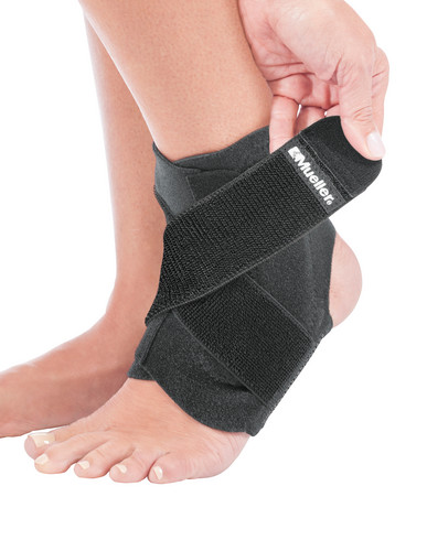 Mueller Adjustable Ankle Support, Black – One Size Fits Most