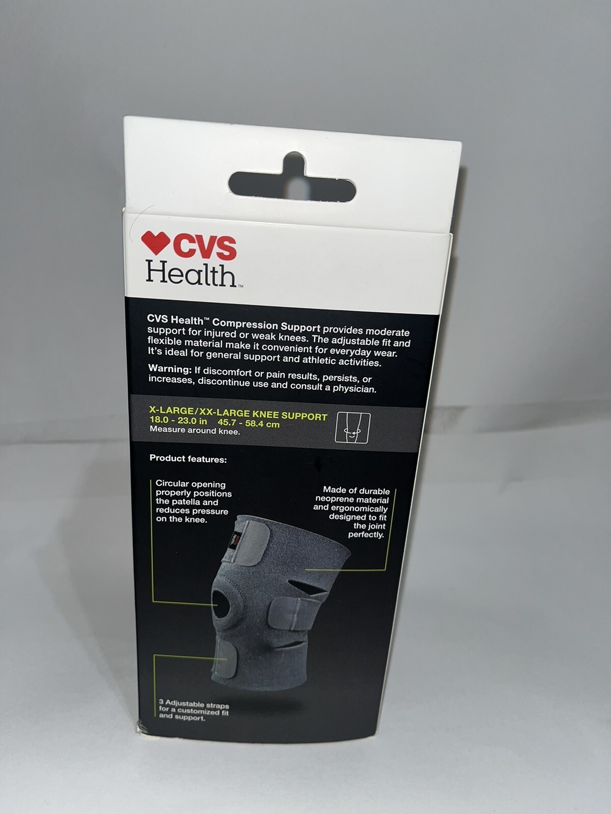 CVS Health Moderate Support Compression Support Helps Support Injured Knee XL/XX