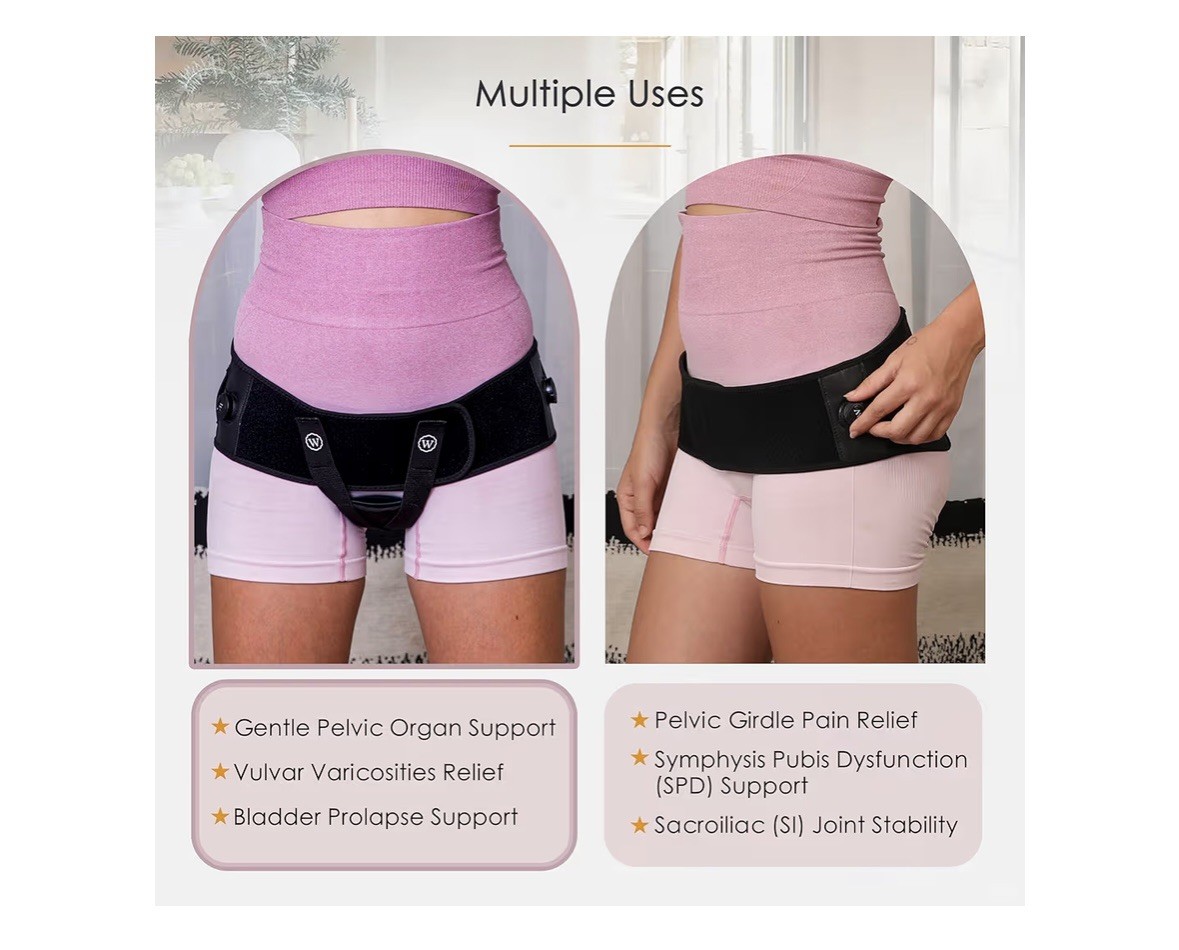 Volvar Pelvic Support Belt for Pregnancy & Postpartum Prolapse Support SM/Med