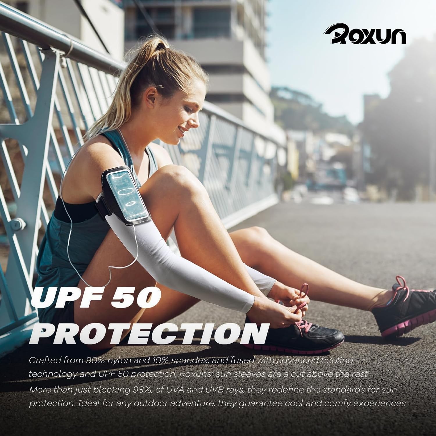 Cooling Arm Sleeves UV Sun Protection Sport Compression Tattoo Cover Daily Outdo